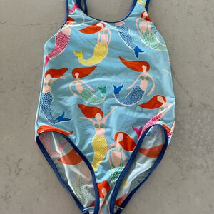 Mini Boden Mermaid Print Kids Swimwear 11 12 Year